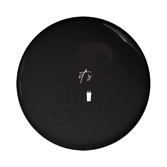 It s Spooky Season Black Pin Buttons