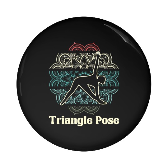 Yoga Triangle Pin Buttons