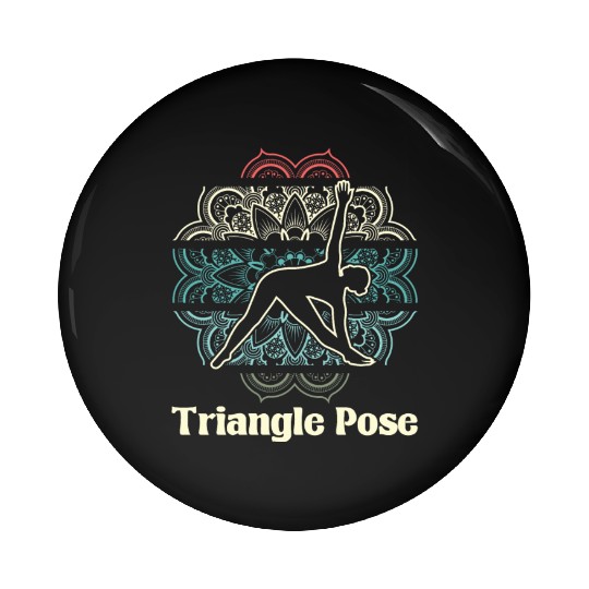 Yoga Triangle Pin Buttons