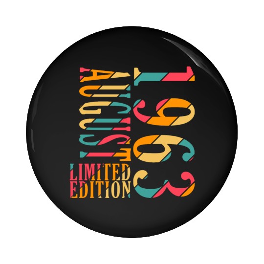 august 1963 Anniversary august 1963 august Pin Buttons