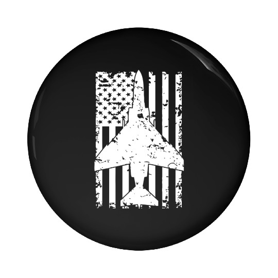 F 4 Phantom II Fighter Jet Patriotic Pin Buttons