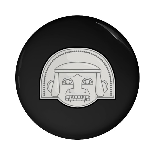 Colombian San Agustin Pre Columbus Indigenous Pin Buttons