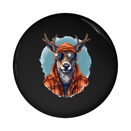 Reindeer Street Expedition | Reindeer Lovers Pin Buttons
