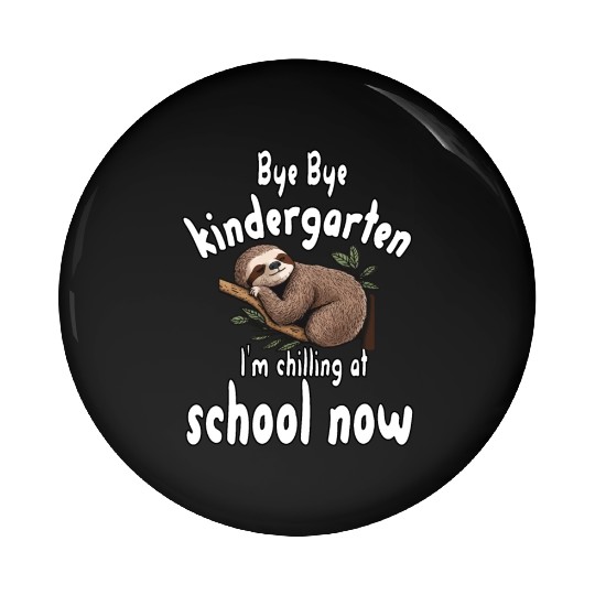 School kid, first grade, chill at school Pin Buttons