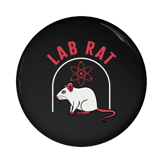 Science Pin Buttons, Lab Rat Pin Buttons, Medicine Medical
