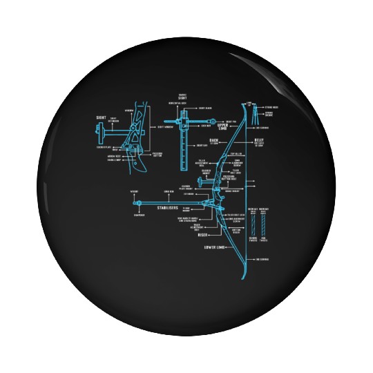 Anatomy Bow And Arrow Definition Of Archery Pin Buttons