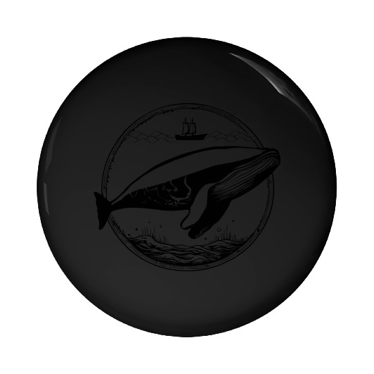 Whale Ocean Marine Pin Buttons