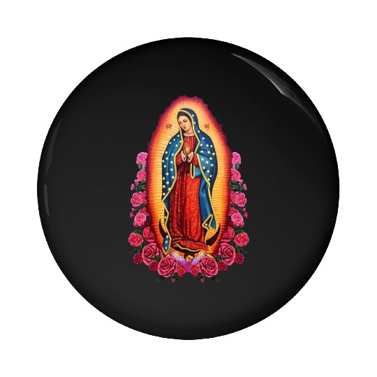 Virgin Mary Lady of Guadalupe Virgen De Guadalupe Pin Buttons
