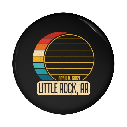 Total Solar Eclipse Arkansas Little Rock 4 28 2024 Pin Buttons