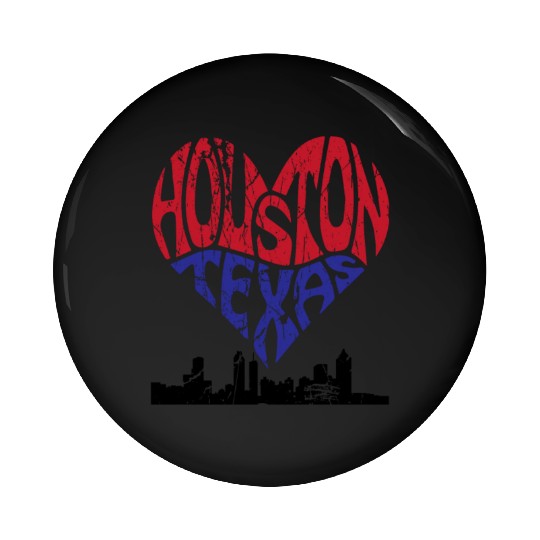 Houston, Texas Pride: Embrace the Spirit USA Pin Buttons