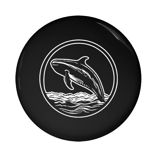 Whale Ocean Marine Pin Buttons
