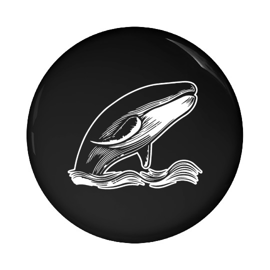 Whale Ocean Marine Pin Buttons
