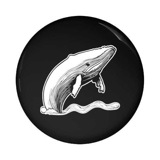 Whale Ocean Marine Pin Buttons