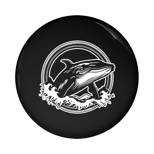 Whale Ocean Marine Pin Buttons