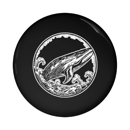 Whale Ocean Marine Pin Buttons