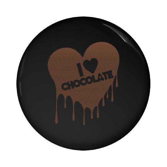I Love Chocolate Candy Heart Lover Pin Buttons