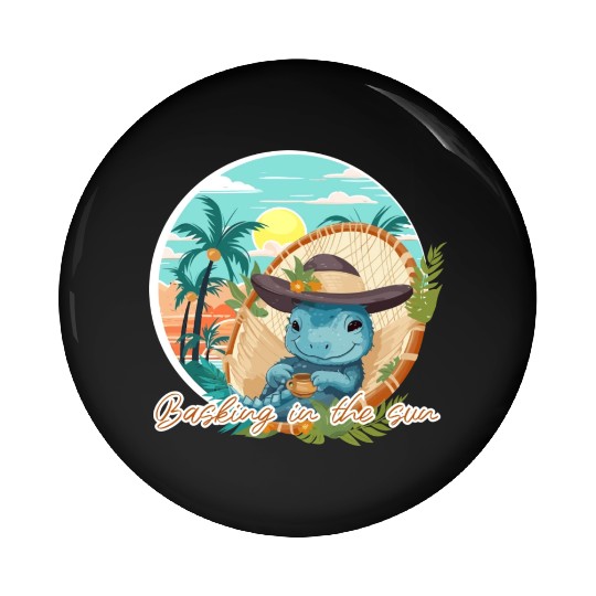 Basking In The Sun Pin Buttons