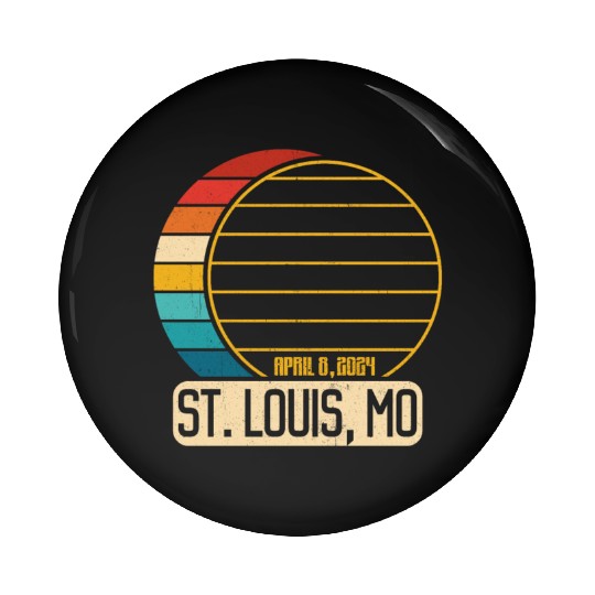 Total Solar Eclipse Missouri St. Louis EclipseSt. Pin Buttons