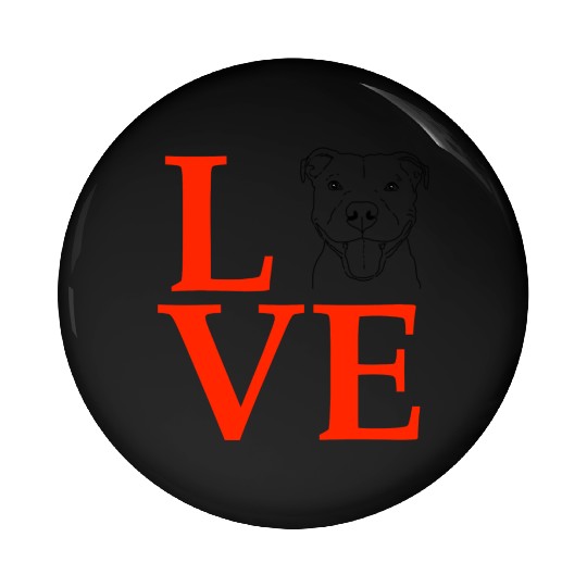 Pit Bull Love Pittie Love Pin Buttons