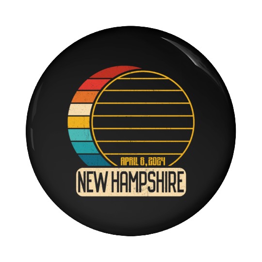 Total Solar Eclipse New Hampshire April 28 2024 Pin Buttons
