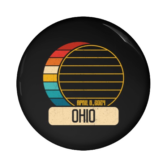 Total Solar Eclipse Ohio April 28 2024 Eclipse Pin Buttons