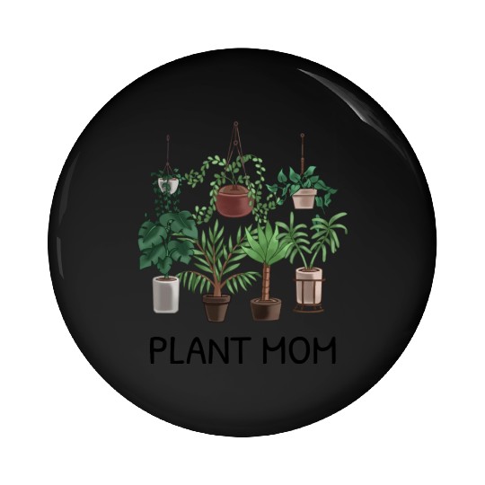 Plant Mom Potted Plant Lover Pin Buttons