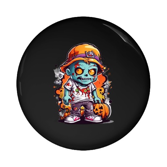 Zombie Frights Halloween and zombies Pin Buttons
