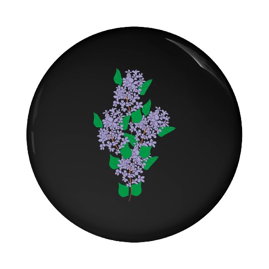 Lilac Flower T ShirtLilac Pin Buttons by Alekvik
