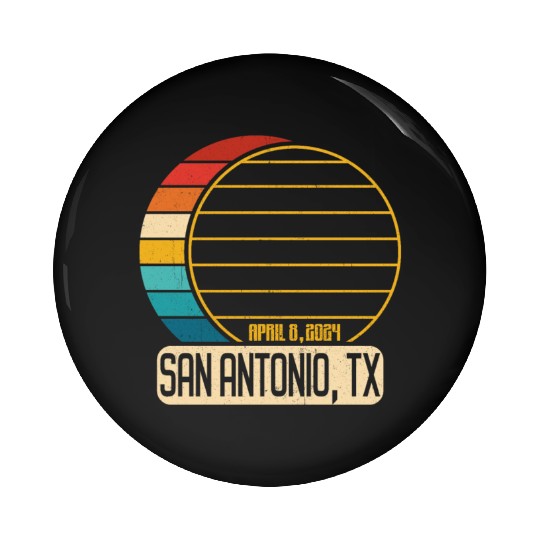 Total Solar Eclipse Texas San Antonio EclipseSan A Pin Buttons