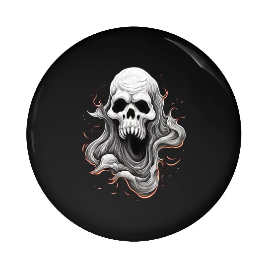 Eerie Halloween Ghoul Art, Spooky Season Delight 3 Pin Buttons