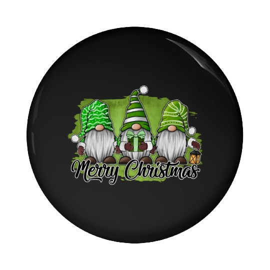 Merry Christmas Gnomes Christmas Xmas Holiday Pin Buttons