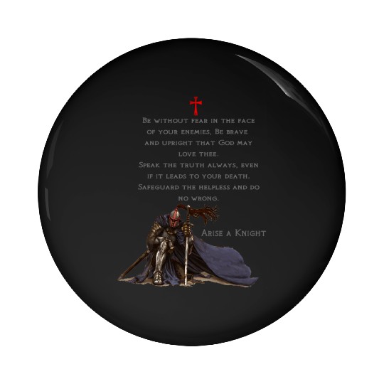 Knights Templar Christian Religious Warrior Oath Pin Buttons