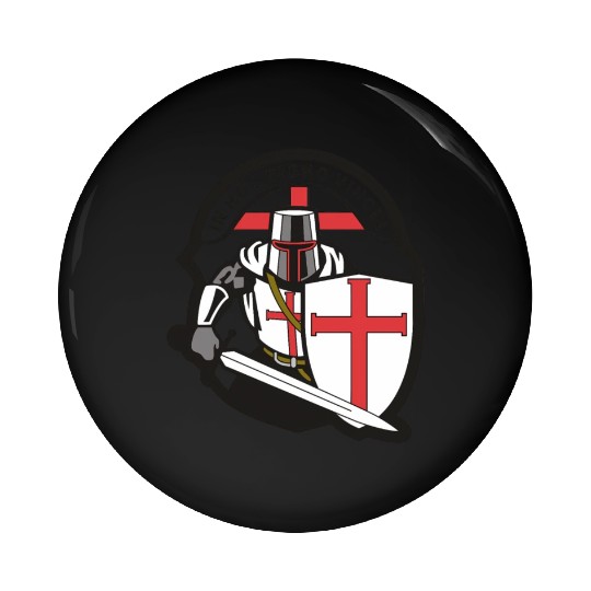 Crusader 'in Hoc Signo Vinces ' Knights Templar Pin Buttons