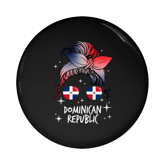 Dominican Republic Pin Buttons