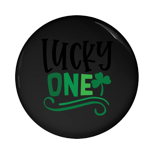 Lucky One Clover Irish Ireland Green Pin Buttons