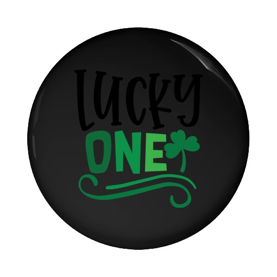 Lucky One Clover Irish Ireland Green Pin Buttons