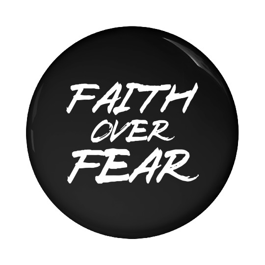 Faith Oveer Fear Love Jesus Christian Christmas Pin Buttons