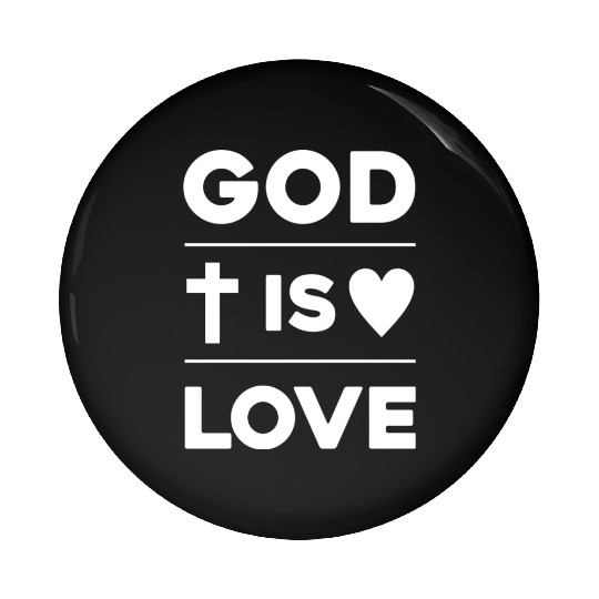 God Is Love Love Jesus Christian Christmas Pin Buttons