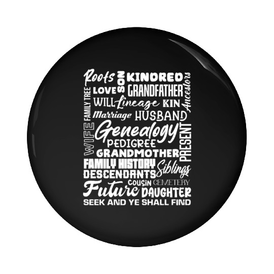 Genealogy Roots Family History Descendants Pin Buttons