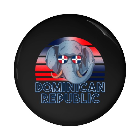 Dominican Republic Pin Buttons
