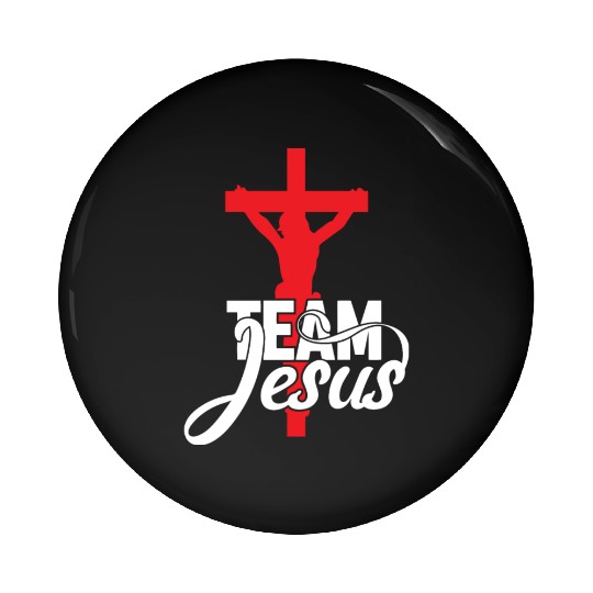 Team Jesus Love Jesus Christian Christmas Pin Buttons