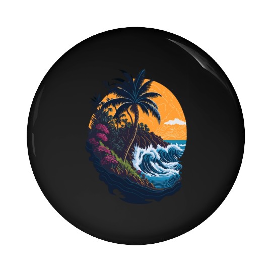 Summer's Paradise Pin Buttons