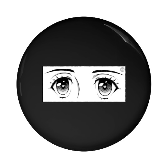 Manga Anime Girl Eyes Pin Buttons