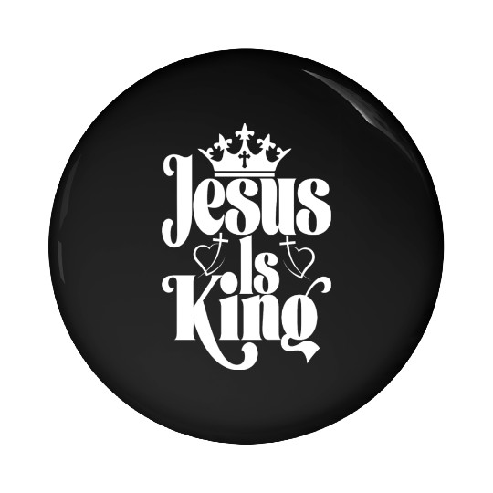 Jesus Is King Love Jesus Christian Christmas Pin Buttons