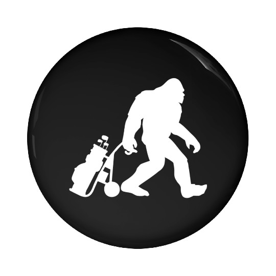 Golf Bigfoot Funny Golfing Big Hitter Awesome T Sh Pin Buttons