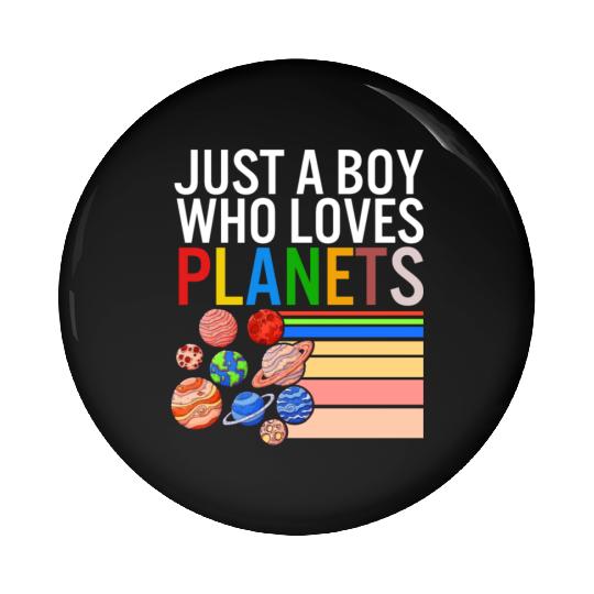 Solar System Pin Buttons, Just A Boy Who Loves Planets