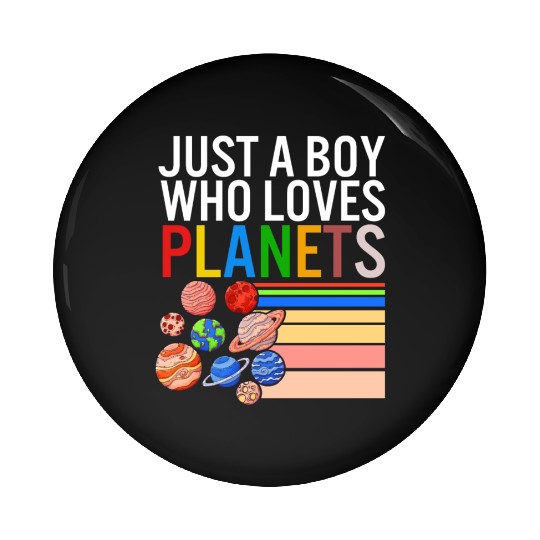 Solar System Pin Buttons, Just A Boy Who Loves Planets
