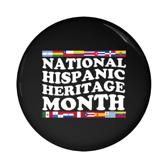 Hispanic Heritage Month National Latino Countries Pin Buttons
