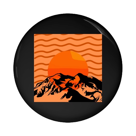 Denali Mountain Pin Buttons