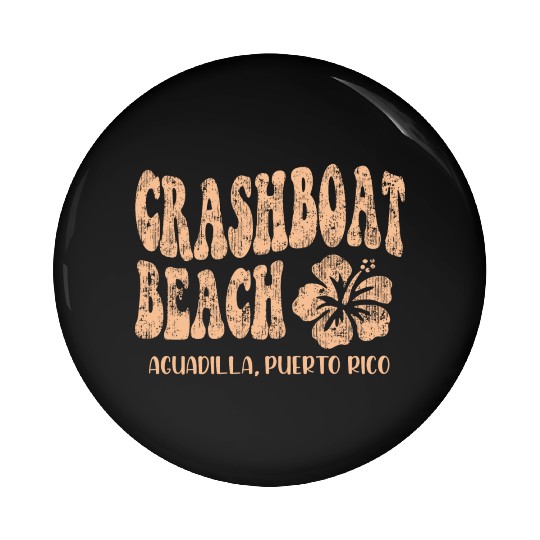 Crashboat beach Aguadilla Puerto Rico Pin Buttons